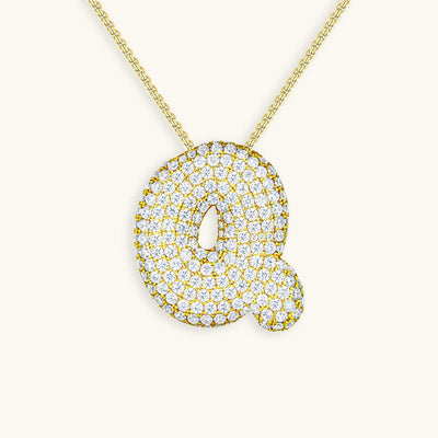 Collier Initiale Diamant – Bubble