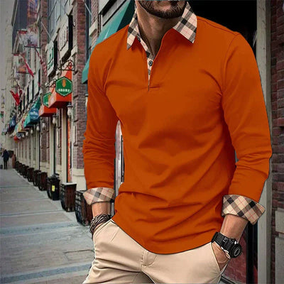Daryl - Poloshirt à Manches Longues - Élégant - Polo pour Hommes