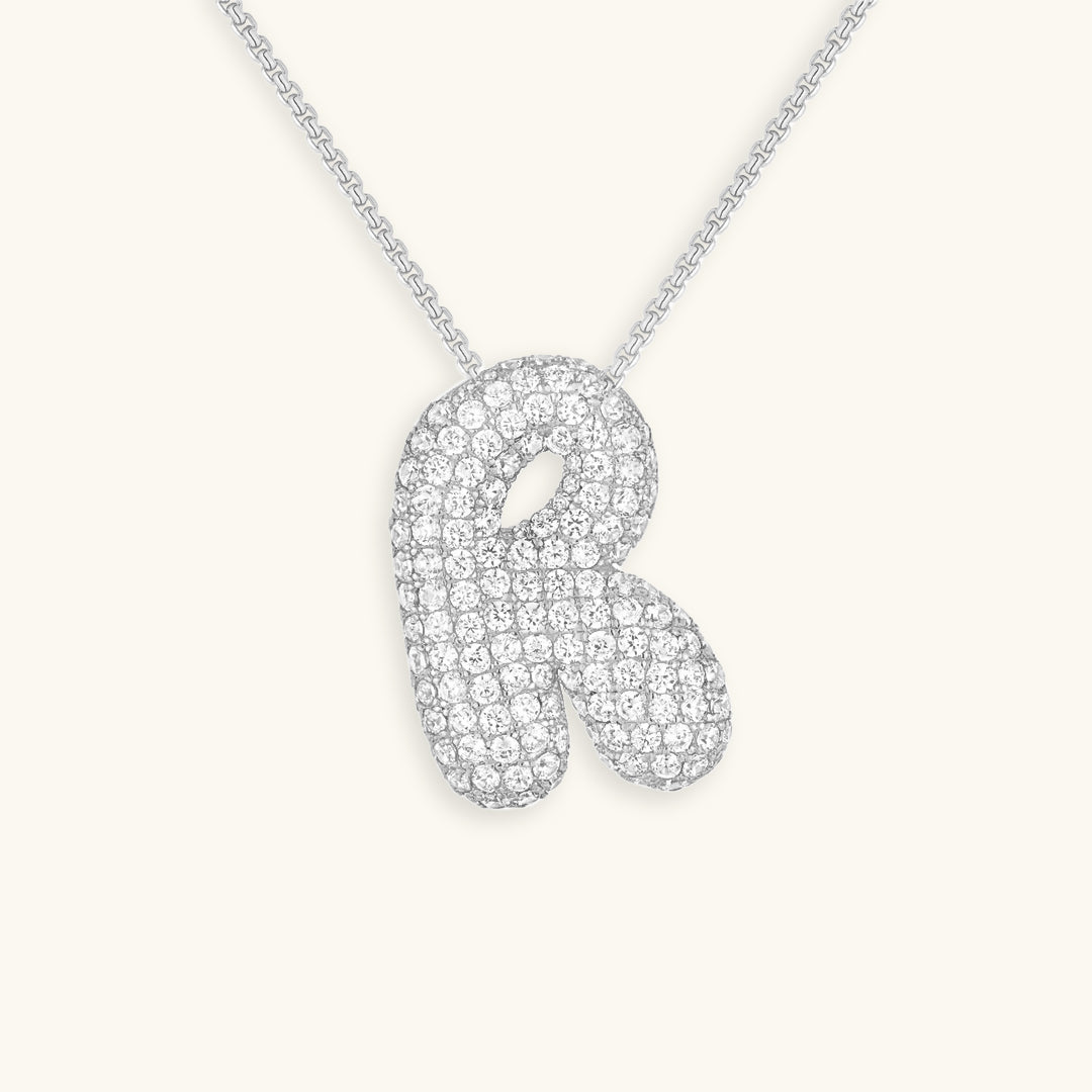 Collier Initiale Diamant – Bubble