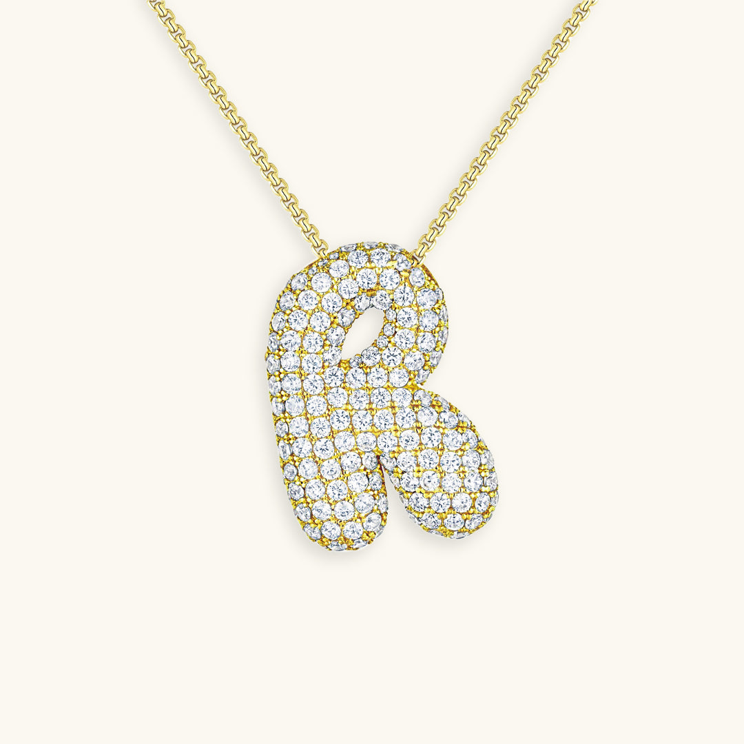 Collier Initiale Diamant – Bubble