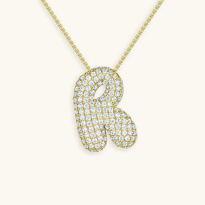 Collier Initiale Diamant – Bubble