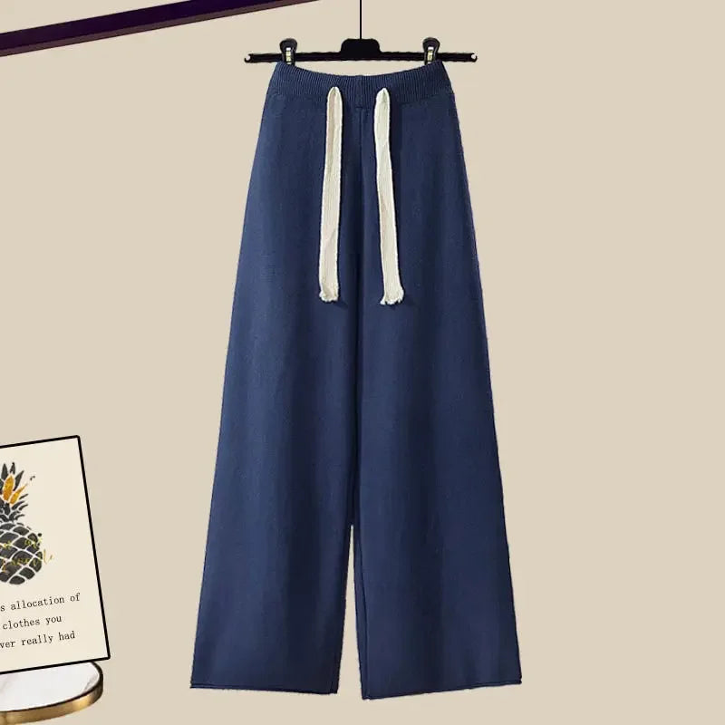 Juliette – Ensemble Deux Pièces Pour Femmes Avec Pull Et Pantalon Large, Chaud Et Confortable