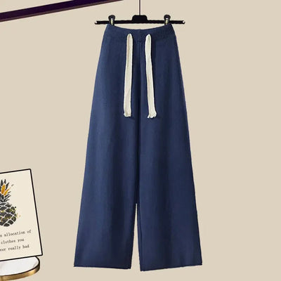 Juliette – Ensemble Deux Pièces Pour Femmes Avec Pull Et Pantalon Large, Chaud Et Confortable