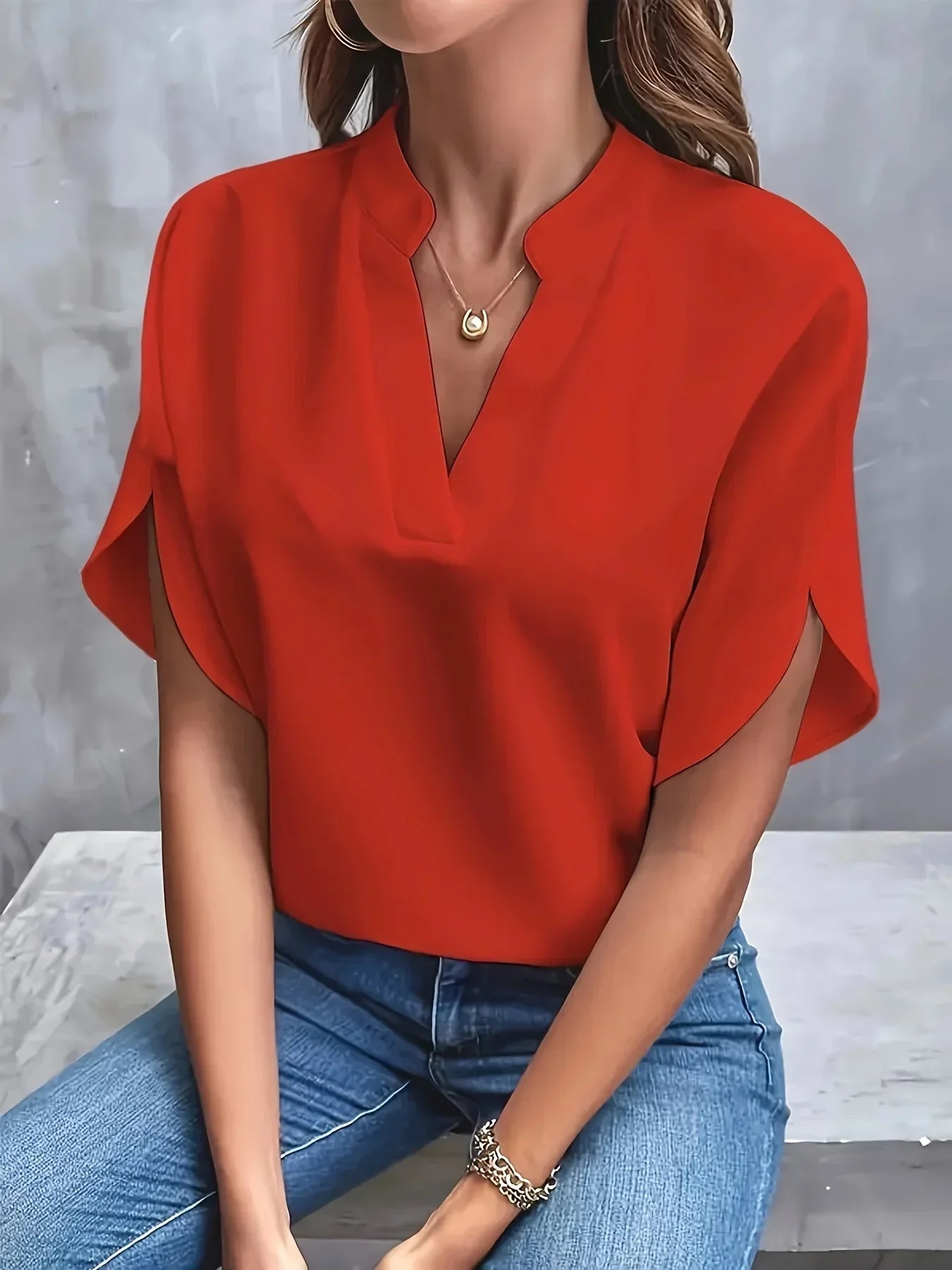 Thalia | Blouse élégante au coupe raffinée