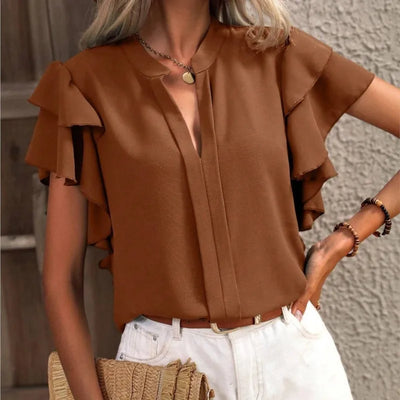 Amira | Blouse élégante avec des manches ornées