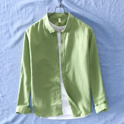 Miles - Chemise en lin - Décontractée - Hommes
