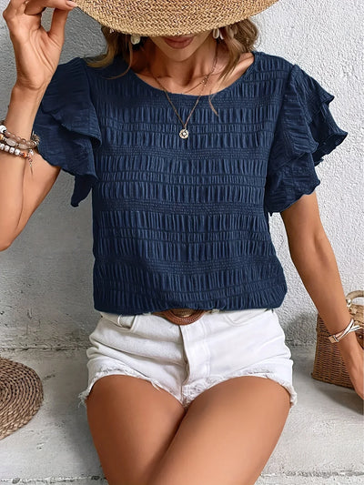 Charmaine | Blouse légère avec des volants ludiques