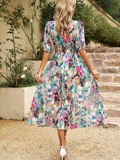 Ezme | Charmante robe midi avec imprimé ludique