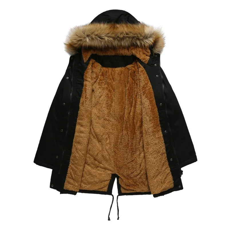 Nordica - Longue Parka Avec Col En Fourrure