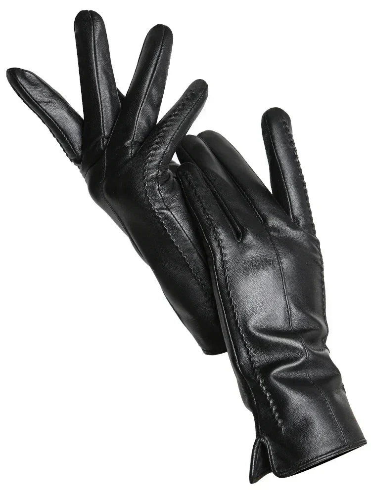 Isabelle – Gants D’Hiver En Cuir Chaud, Stylés Et Durables