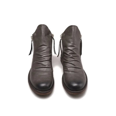 Elegante chelsea-boots aus echtem leder für herren