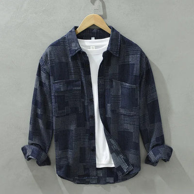 Declan - Chemise en patchwork - Élégant - Hommes