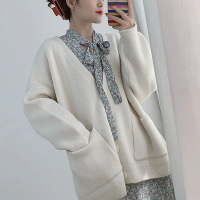 Élise - Cardigan Tricoté À Boutons