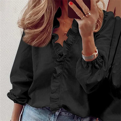 Enola | Blouse charmante avec des volants ludiques