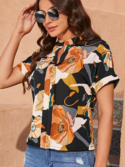 Sheila | Blouse colorée avec imprimé ludique