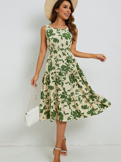Airine - Robe Midi à Fleurs - Coupe Élégante - Femmes