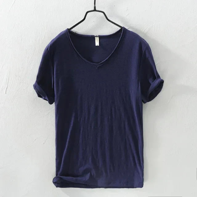 Johan - T-shirt col V - Intemporel - Hommes