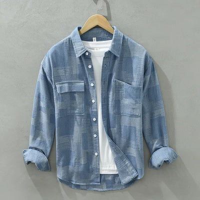 Declan - Chemise en patchwork - Élégant - Hommes