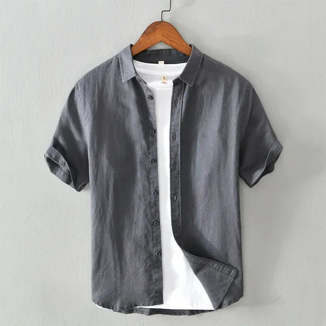 Preston - Chemise en lin décontractée - Intemporelle - Hommes