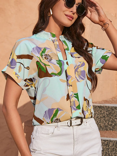 Sheila | Blouse colorée avec imprimé ludique
