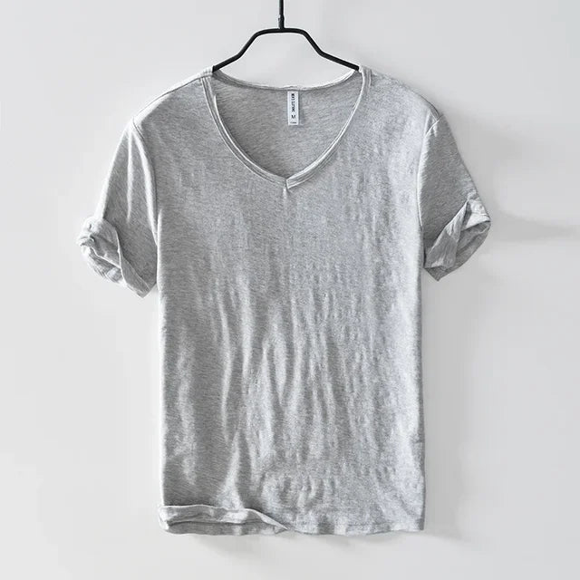 Johan - T-shirt col V - Intemporel - Hommes