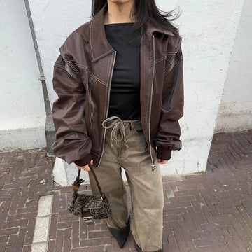 Gabriel – Veste En Cuir Luxueuse Avec Un Style Intemporel