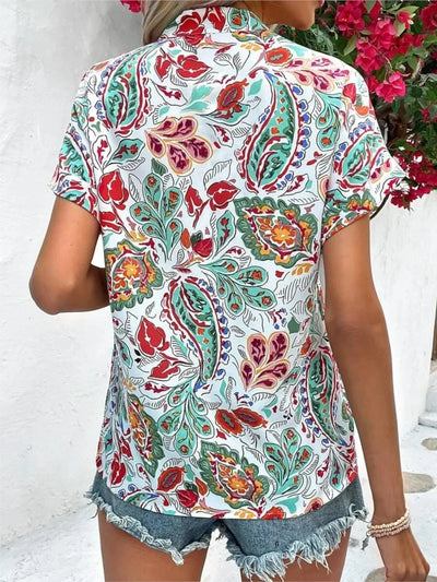 Loraine | Blouse colorée avec imprimé ludique