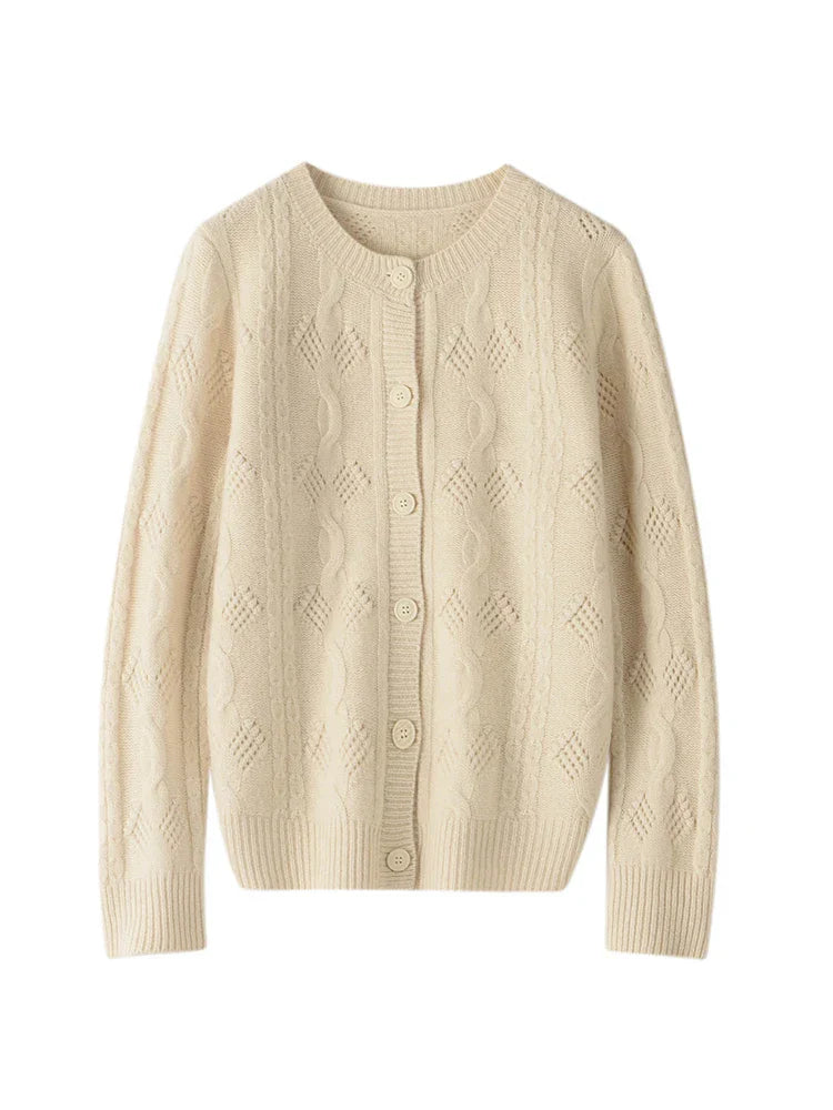 Justine - Cardigan Confortable En Laine Artificielle