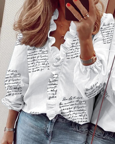 Enola | Blouse charmante avec des volants ludiques