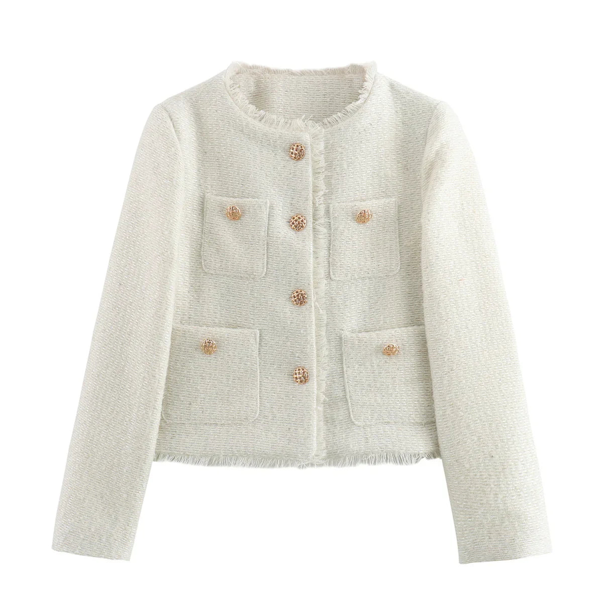 Florence – Manteau En Tweed Au Style Moderne, Chic Et Unique