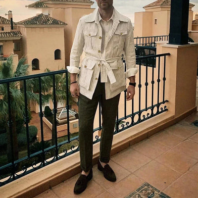 Carl - Chemise décontractée - Rayures classiques - Hommes