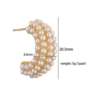 Boucles d'oreilles en perles classiques