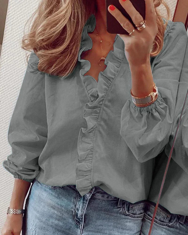 Enola | Blouse charmante avec des volants ludiques