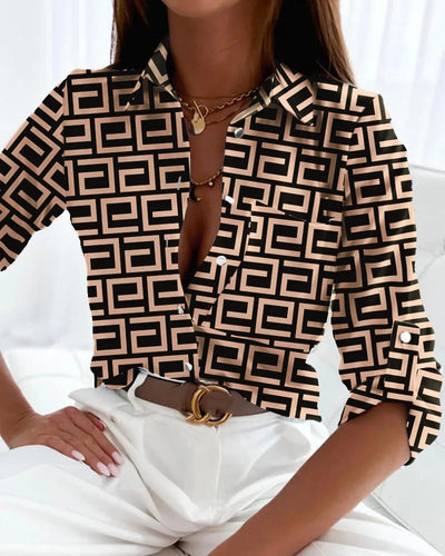 Freya | Blouse tendance avec imprimé artistique