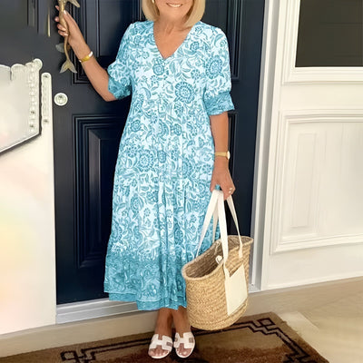 Lucinda | Robe maxi élégante avec imprimé floral