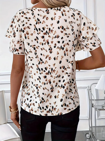 Regina | Blouse tendance avec des volants ludiques