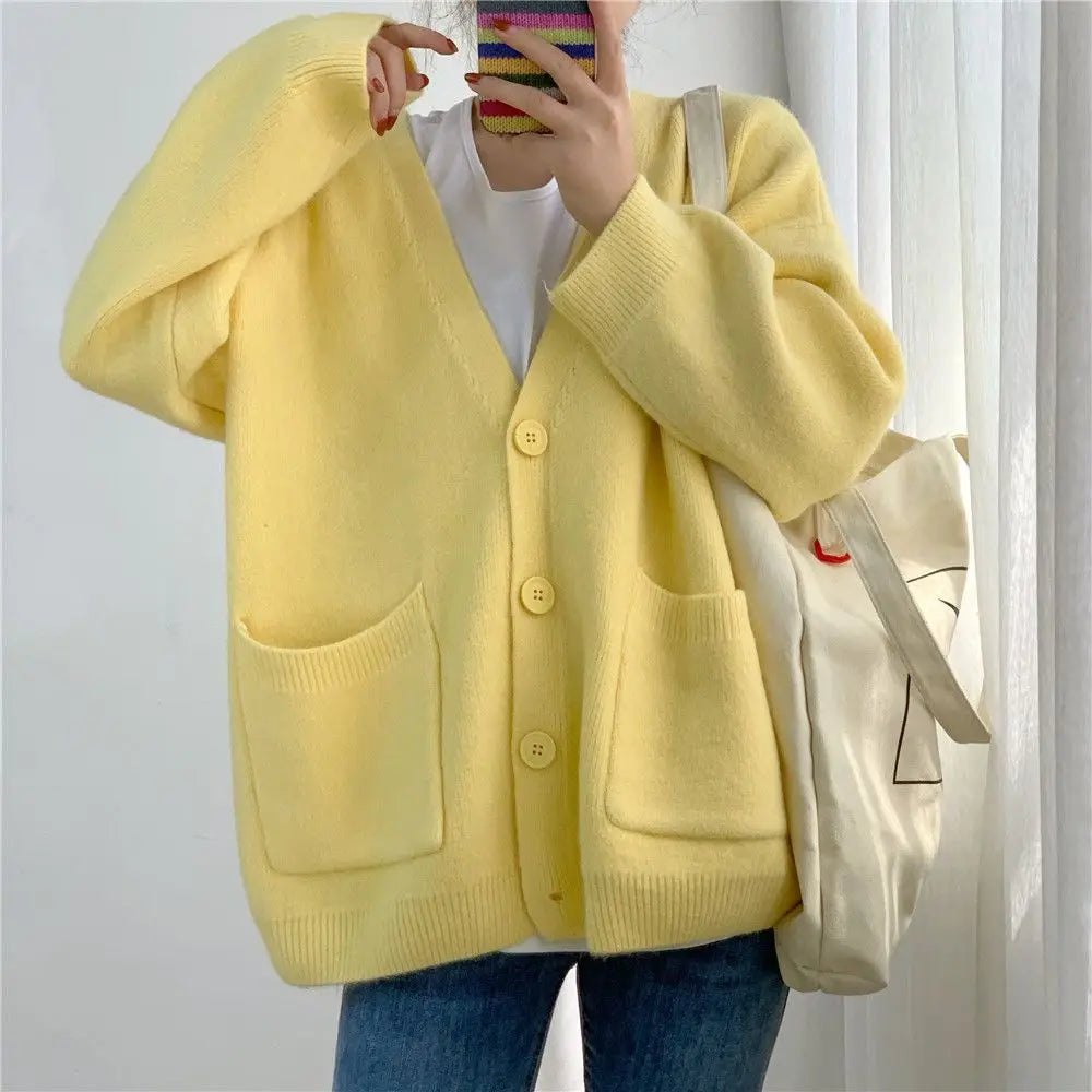 Élise - Cardigan Tricoté À Boutons