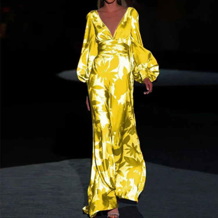 Daphné - Robe À Col En V Élégante Pour Un Look Féminin Et Sophistiqué