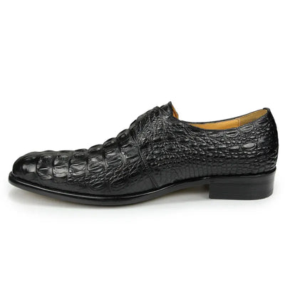 Chaussures Oxford pour hommes - Motif crocodile luxe - Mocassins en cuir formels
