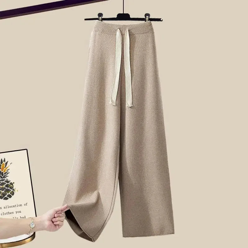 Juliette – Ensemble Deux Pièces Pour Femmes Avec Pull Et Pantalon Large, Chaud Et Confortable