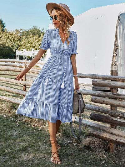 Laureen | Robe charmante à rayures