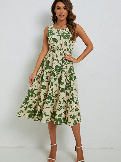 Airine - Robe Midi à Fleurs - Coupe Élégante - Femmes