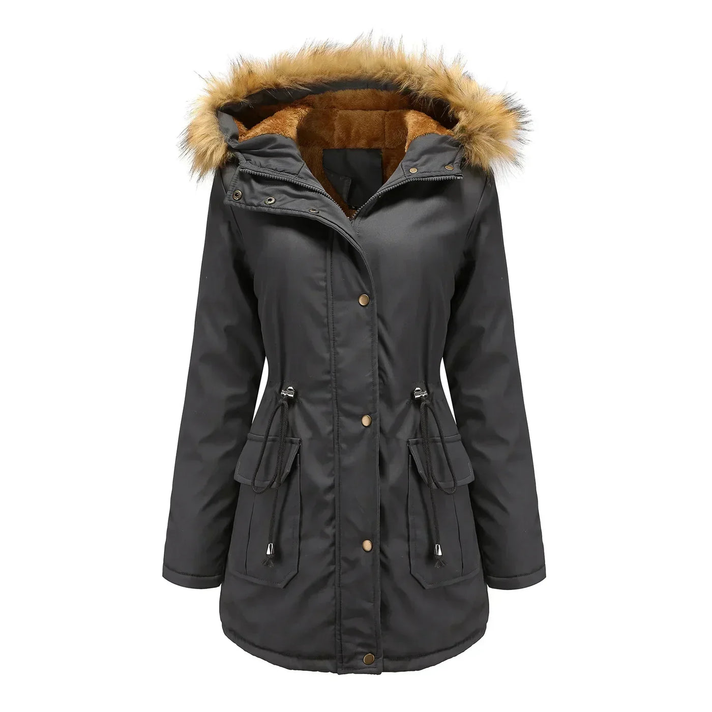 Nordica - Longue Parka Avec Col En Fourrure