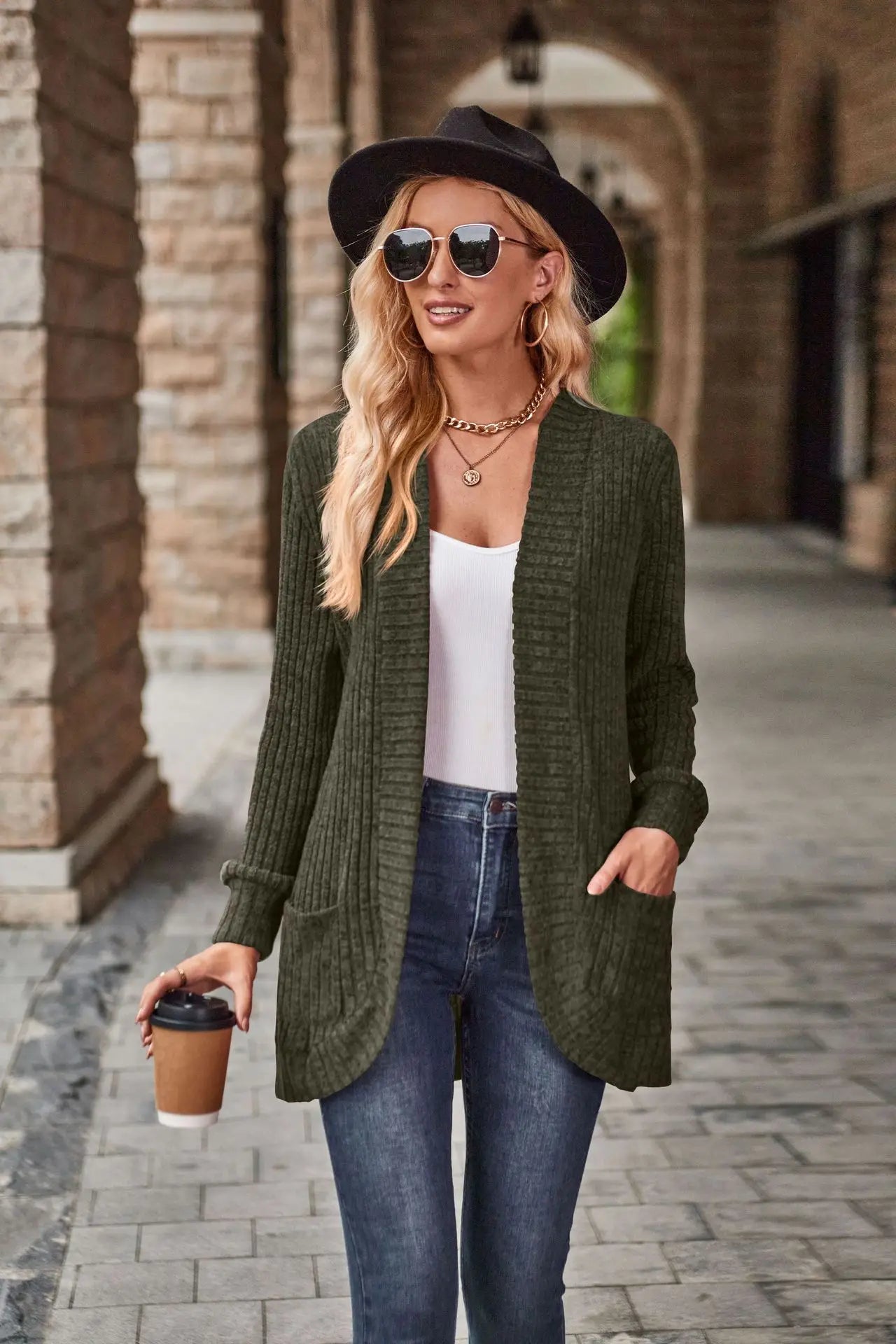 Charlotte – Gilet En Maille Avec Poches Pratiques, Tendance Et Fonctionnel
