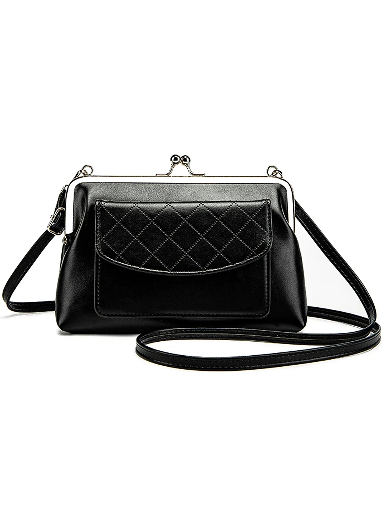 Léonie – Sac Bandoulière Décontracté Avec Fermeture En Forme De Lèvres Et Design Compact