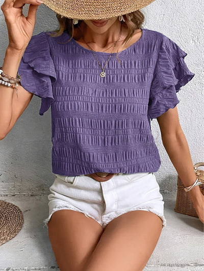 Charmaine | Blouse légère avec des volants ludiques