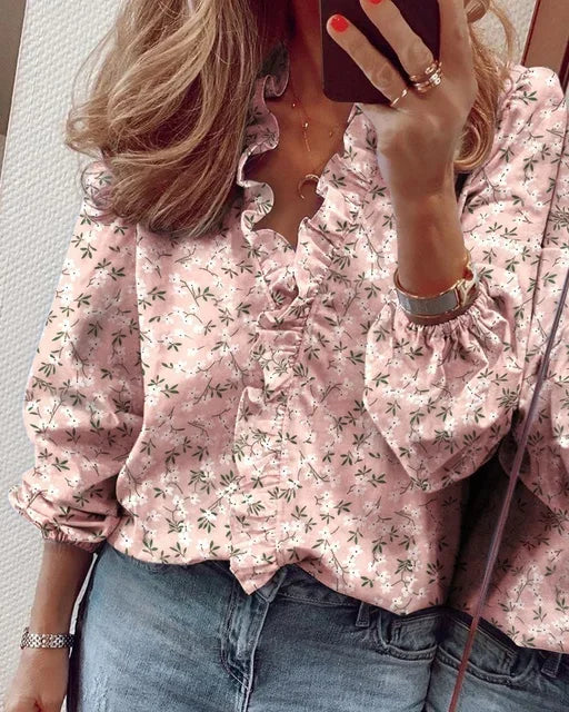 Enola | Blouse charmante avec des volants ludiques