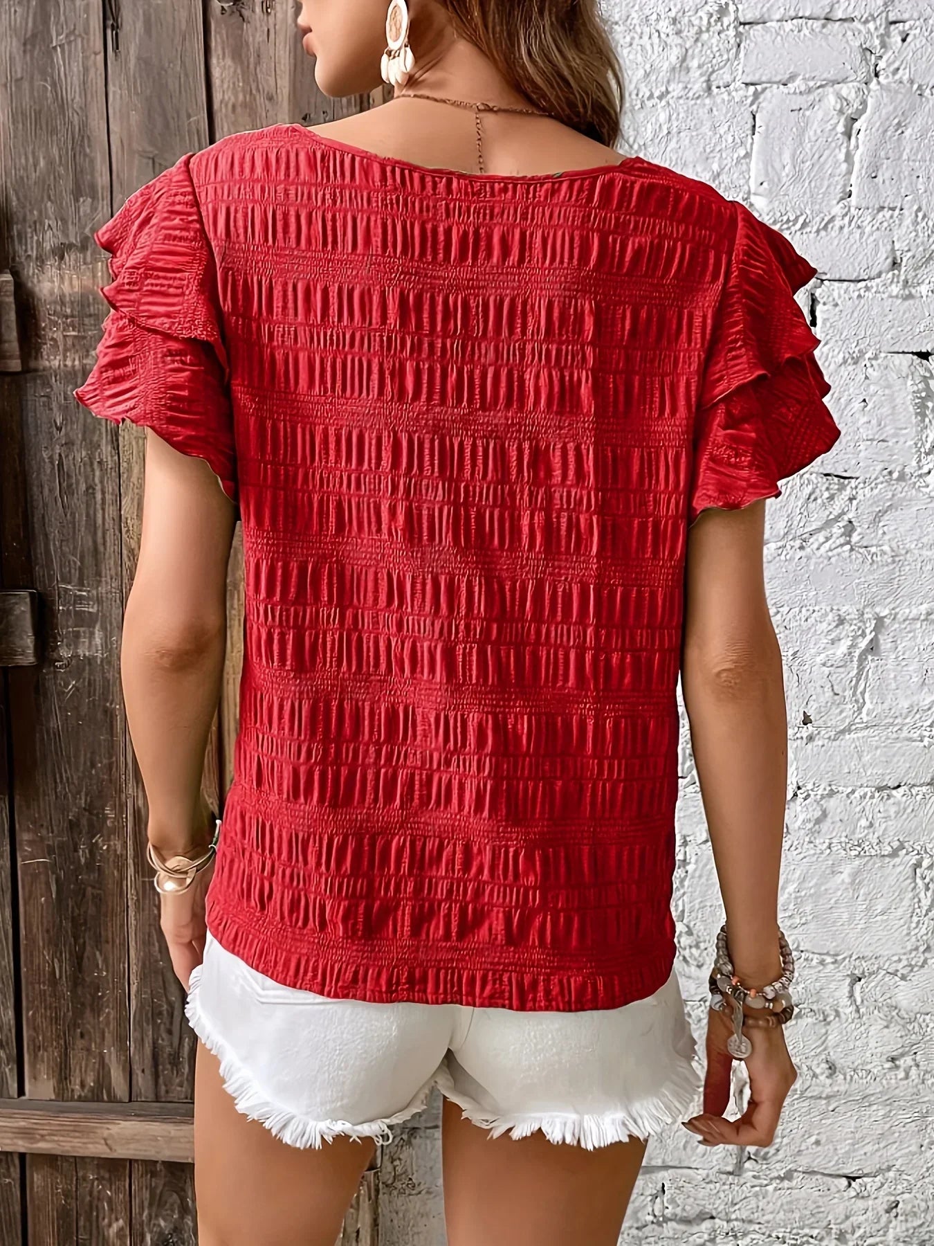 Charmaine | Blouse légère avec des volants ludiques