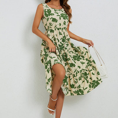 Airine - Robe Midi à Fleurs - Coupe Élégante - Femmes