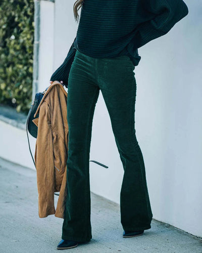 Véra - Pantalon flare Femme taille haute